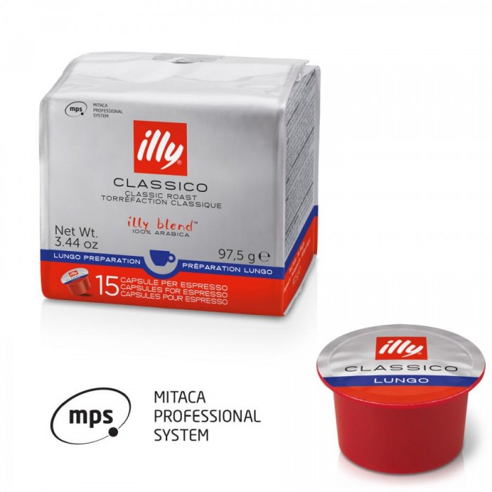 15 Kapseln Illy Mitaca MPS Long Coffee